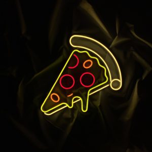 Neon LED pizza