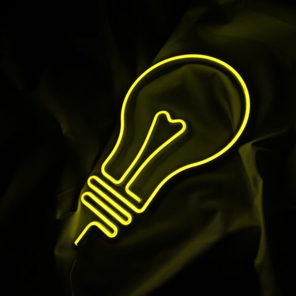Neon LED żarówka żółty